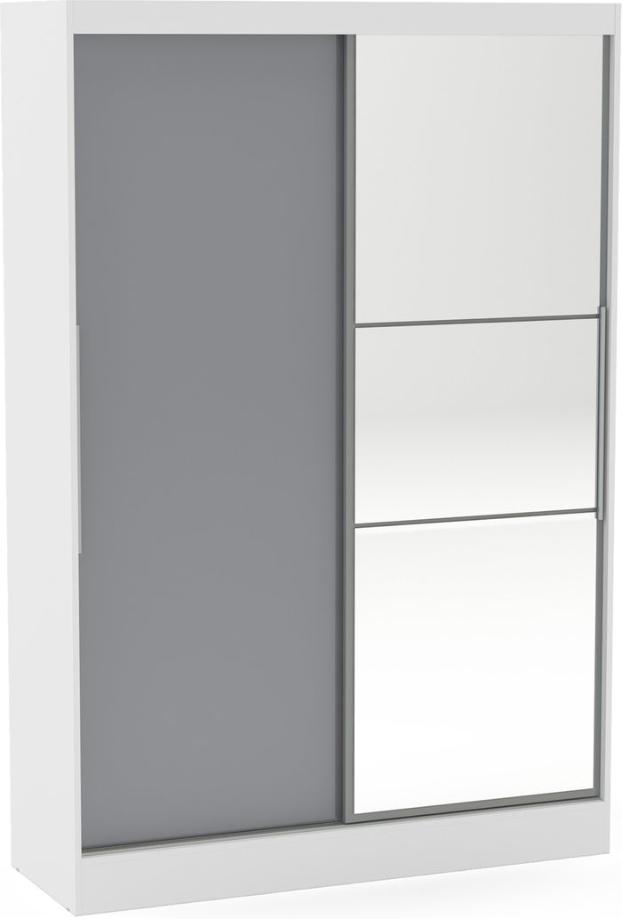 The Range | Dunelm Lynx Double Sliding Mirrored Wardrobe Grey Dunelm Lynx Double Sliding Mirrored Wardrobe Grey