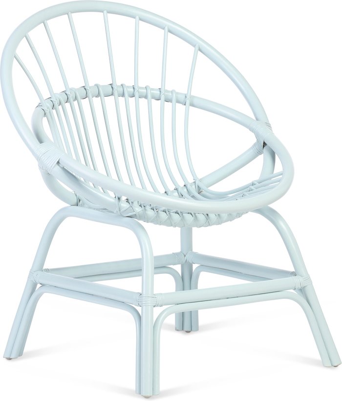 The Range | Desser Desser Moon Rattan Chair In Blue Desser Desser Moon Rattan Chair In Blue