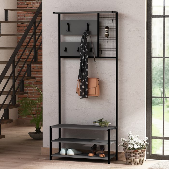 The Range | Decortie Nomad Hall Unit - Anthracite Grey Decortie Nomad Hall Unit - Anthracite Grey