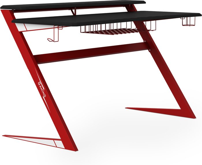 The Range | Equinox Equinox Alula Gaming Desk - Black/Red Equinox Equinox Alula Gaming Desk - Black/Red