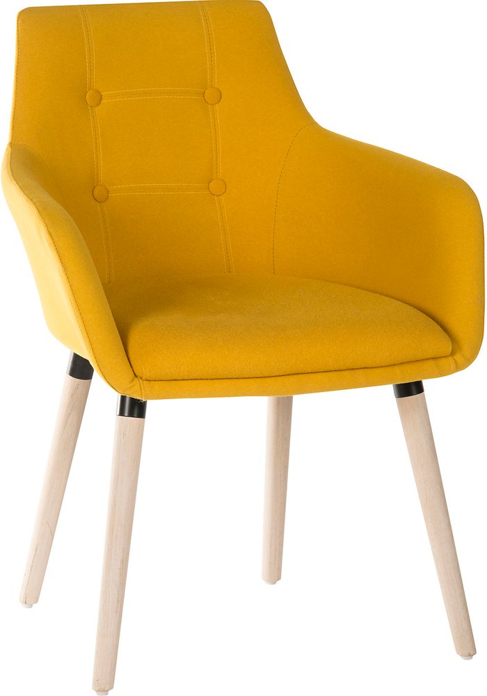 The Range | Teknik Teknik 4 Legged Soft Padded Office Chair 2 Pack - Yellow Teknik Teknik 4 Legged Soft Padded Office Chair 2 Pack - Yellow