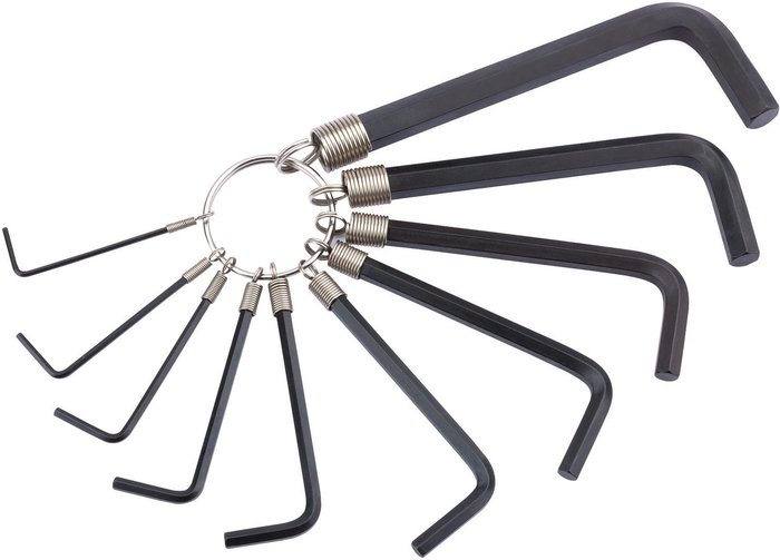 The Range | Draper Draper 10 Piece Hexagon Allen Keyring Set Imperial Draper Draper 10 Piece Hexagon Allen Keyring Set Imperial