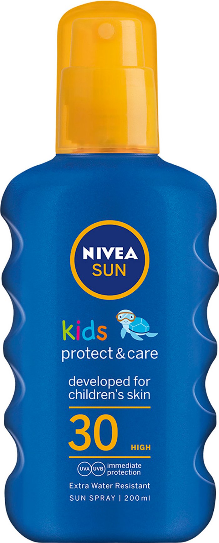 The Range | Nivea NIVEA SUN Kids Suncream Spray SPF 30 Coloured 200ml Nivea NIVEA SUN Kids Suncream Spray SPF 30 Coloured 200ml
