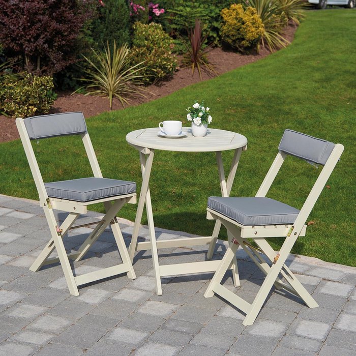 The Range | Greenhurst Greenhurst Raffles Bistro Set - Forest White Greenhurst Greenhurst Raffles Bistro Set - Forest White