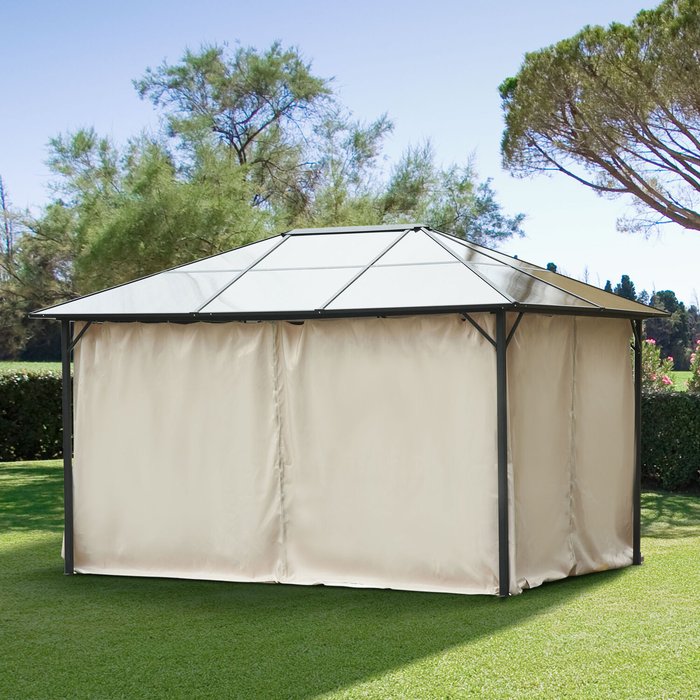 The Range | Outsunny 4 Pack Universal Gazebo Replacement Sidewalls - Beige / 302cm Outsunny 4 Pack Universal Gazebo Replacement Sidewalls - Beige / 302cm