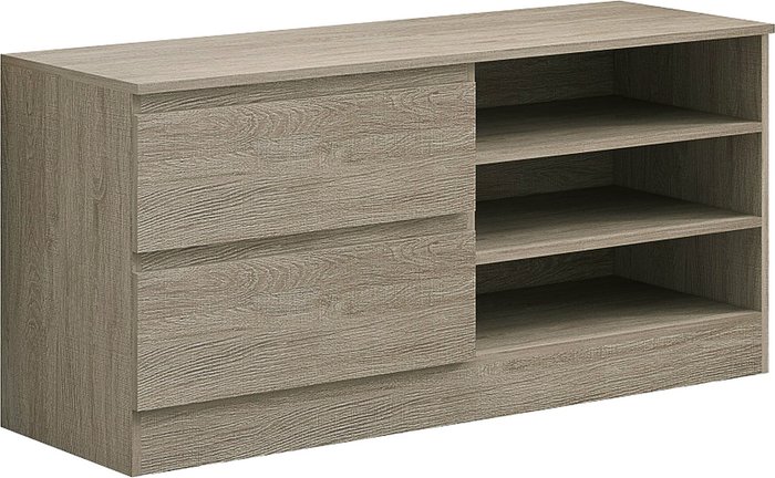 The Range | FWStyle Modern 2 Drawer Widescreen TV Unit - Brown FWStyle Modern 2 Drawer Widescreen TV Unit - Brown