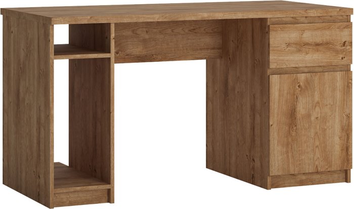 The Range | Furniture To Go Fribo 1-Door 1-Drawer Twin Pedestal Desk - Oak Furniture To Go Fribo 1-Door 1-Drawer Twin Pedestal Desk - Oak