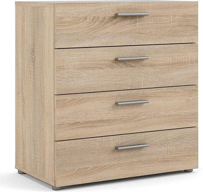 The Range | Furniture To Go Pepe Chest of Four Drawers - Oak Furniture To Go Pepe Chest of Four Drawers - Oak
