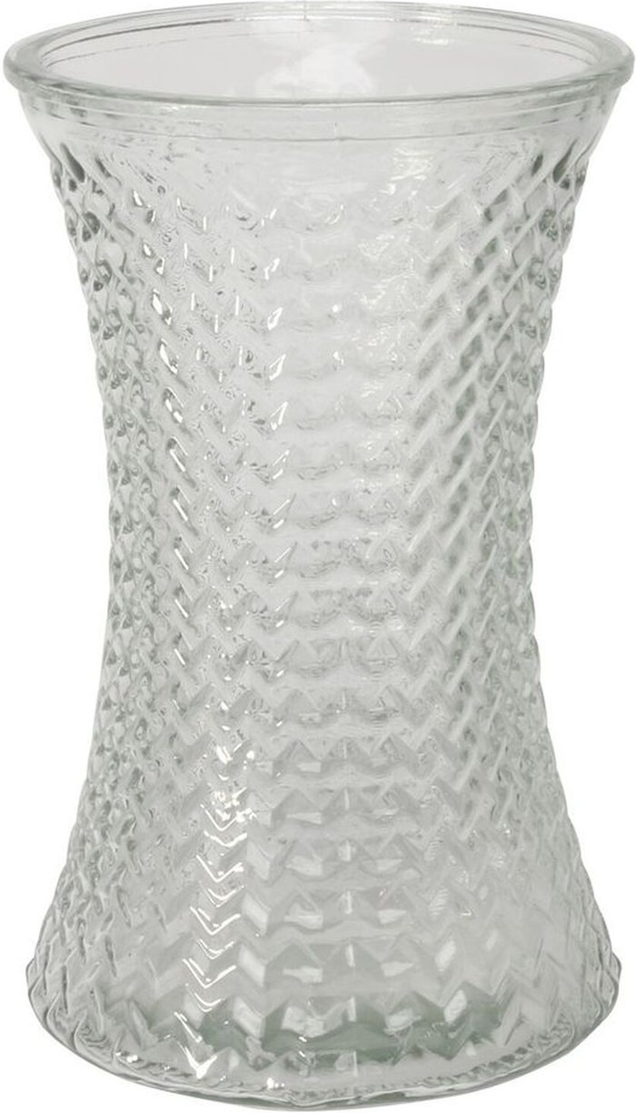 The Range | Kingsbury Gifts Geometric Pattern Handtied Glass Vase - Clear Kingsbury Gifts Geometric Pattern Handtied Glass Vase - Clear