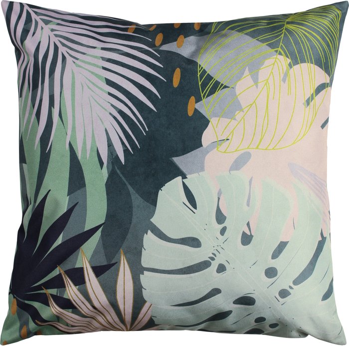 The Range | Dunelm Leafy Teal Outdoor Cushion Teal (Blue) Dunelm Leafy Teal Outdoor Cushion Teal (Blue)