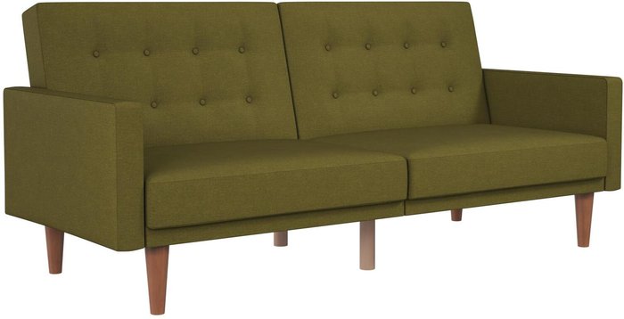 The Range | Queer Eye Wimberly Linen Futon Green Queer Eye Wimberly Linen Futon Green