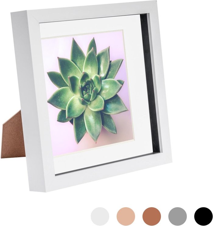 The Range | Nicola Spring 3D Box Photo Frame - 8x8 Nicola Spring 3D Box Photo Frame - 8x8