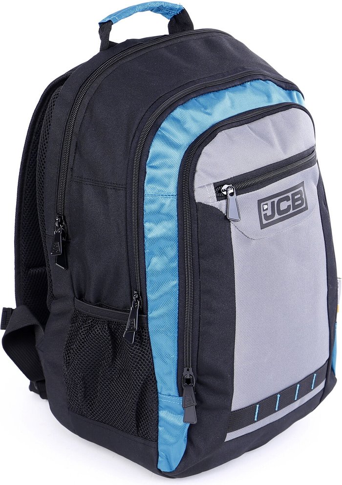 The Range | JCB JCB Multi - Pocket Organiser Backpack - Blue/Black JCB JCB Multi - Pocket Organiser Backpack - Blue/Black