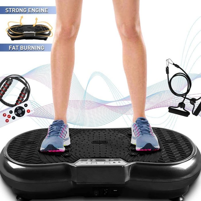 The Range | Bigzzia 1 to 99 Level Fitness Vibration Plate LED Vibration Platform - Black Bigzzia 1 to 99 Level Fitness Vibration Plate LED Vibration Platform - Black