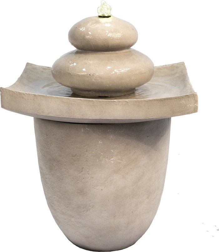 The Range | Teamson Home 2 Tier Sphere Zen Waterfall Feature - Yellow Teamson Home 2 Tier Sphere Zen Waterfall Feature - Yellow