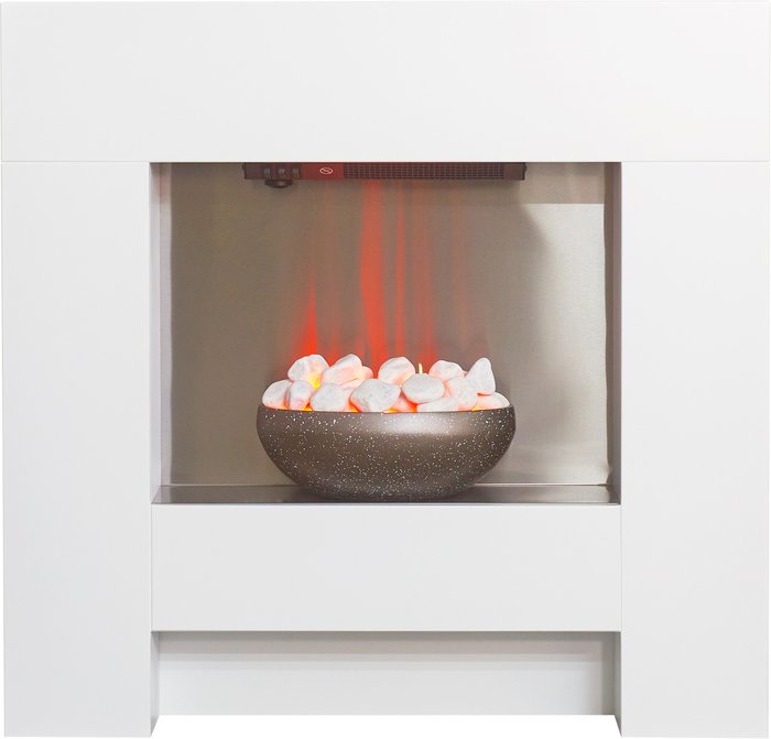 The Range | Adam Adam 2kW Cubist Electric Fireplace Suite In White 36 Inch Adam Adam 2kW Cubist Electric Fireplace Suite In White 36 Inch