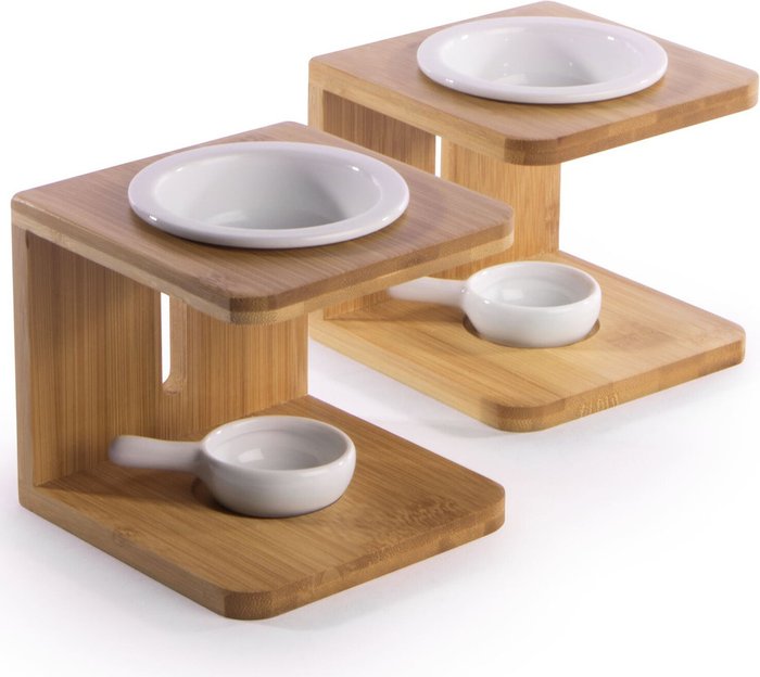 The Range | Maison & White Set of 2 Essential Oil Burner - Bamboo Maison & White Set of 2 Essential Oil Burner - Bamboo