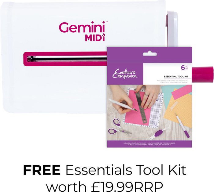 The Range | Crafters Companion Gemini Midi Machine with Free Tool Kit - multi Crafters Companion Gemini Midi Machine with Free Tool Kit - multi