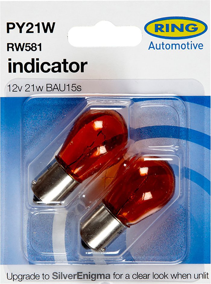 The Range | Ring Ring 12V 21W Bau15S Osp Indicator-Amber Bulb Twin Pack Ring Ring 12V 21W Bau15S Osp Indicator-Amber Bulb Twin Pack