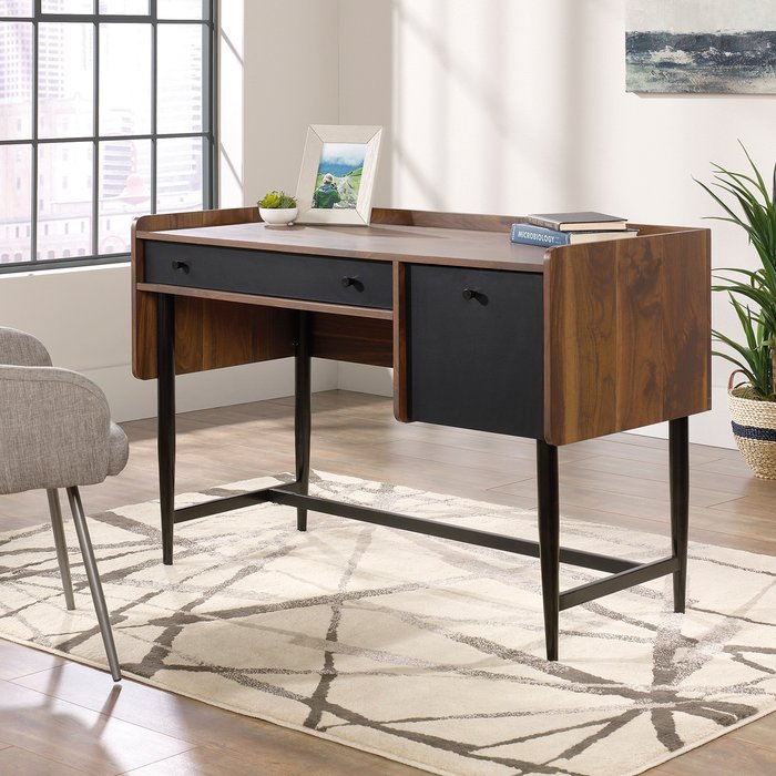 The Range | Teknik TEKNIK Hampstead Park Compact Desk - Grand Walnut Teknik TEKNIK Hampstead Park Compact Desk - Grand Walnut