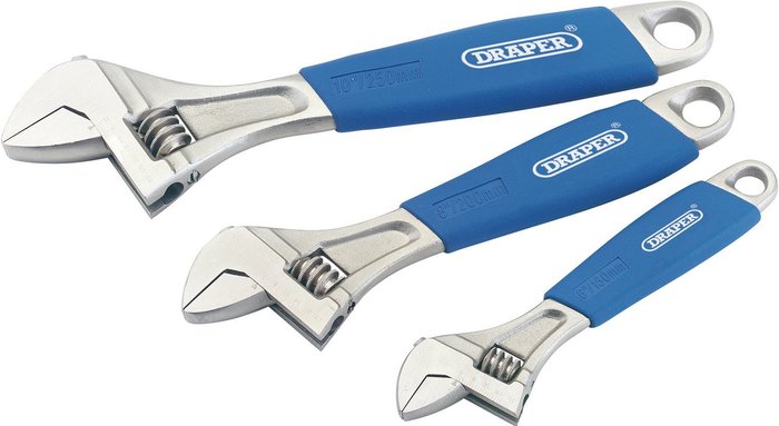 The Range | Draper Draper 3 Piece Adjustable Spanner Set Draper Draper 3 Piece Adjustable Spanner Set