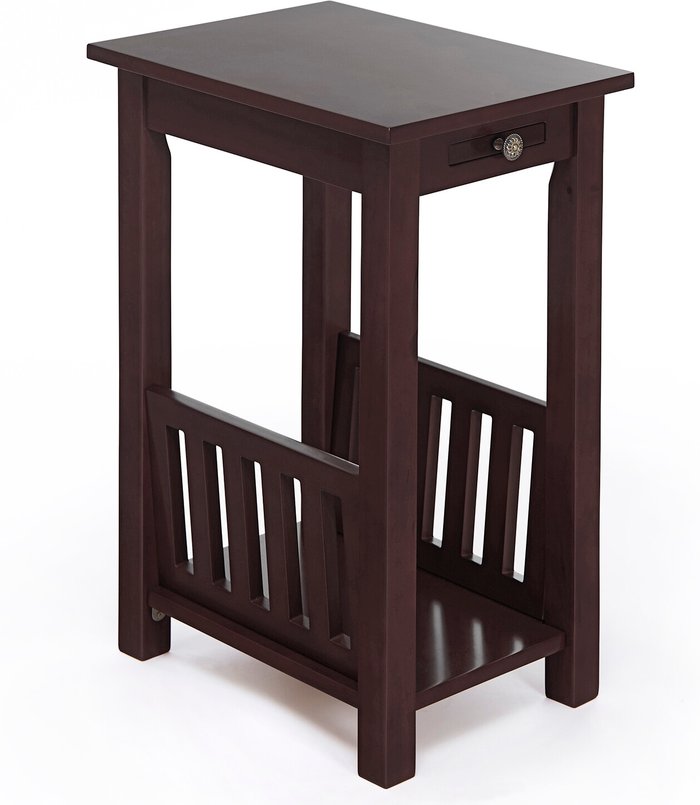 The Range | Greenhurst Kilburn End Table With Magazine Rack - Mahogany Greenhurst Kilburn End Table With Magazine Rack - Mahogany