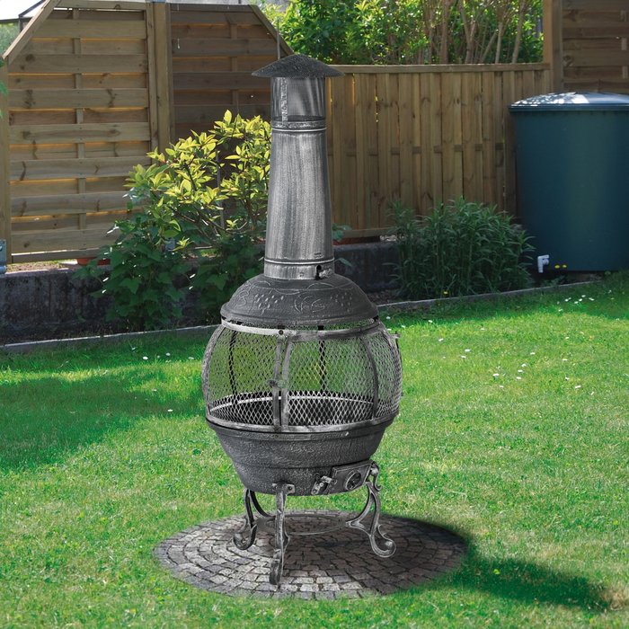 The Range | Tepro Tepro Jacksonville Cast Iron Chiminea - Black Tepro Tepro Jacksonville Cast Iron Chiminea - Black
