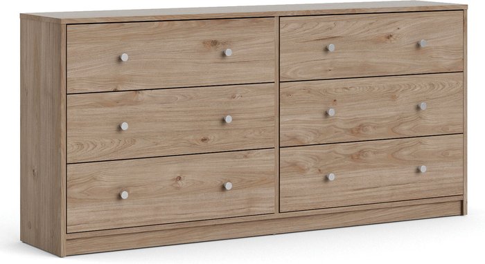 The Range | Furniture To Go May Chest of Six Drawers - Oak Furniture To Go May Chest of Six Drawers - Oak