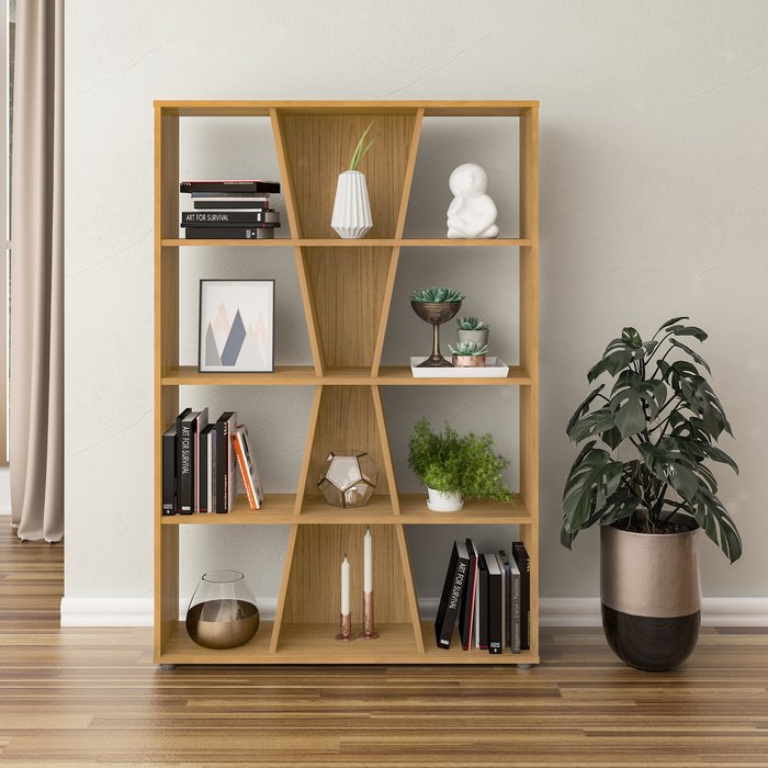 The Range | Seconique Naples Medium Bookcase - Black Pine Seconique Naples Medium Bookcase - Black Pine