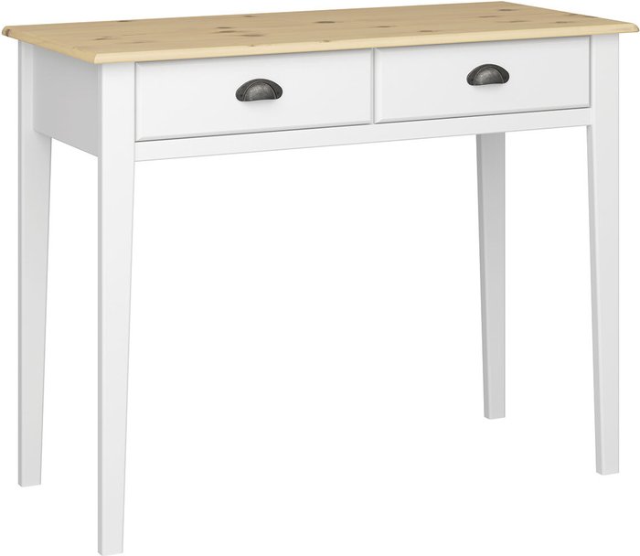 The Range | Nola Hall Table White And Pine Nola Hall Table White And Pine