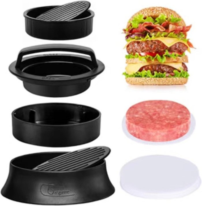 The Range | Non Stick Stuffed Burger Maker Kit - Black Non Stick Stuffed Burger Maker Kit - Black