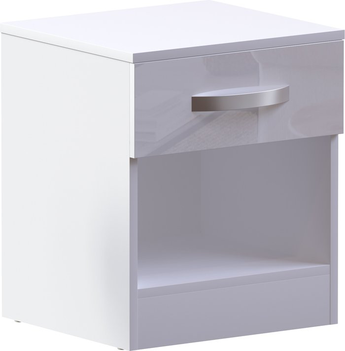 The Range | Hulio 1 Drawer Bedside Cabinet - White Hulio 1 Drawer Bedside Cabinet - White