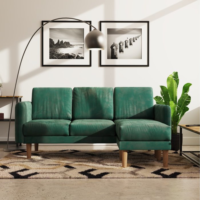 The Range | Timber Art Design UK Snowdonia 3 Seater Corner Sofa - Green - Green Timber Art Design UK Snowdonia 3 Seater Corner Sofa - Green - Green