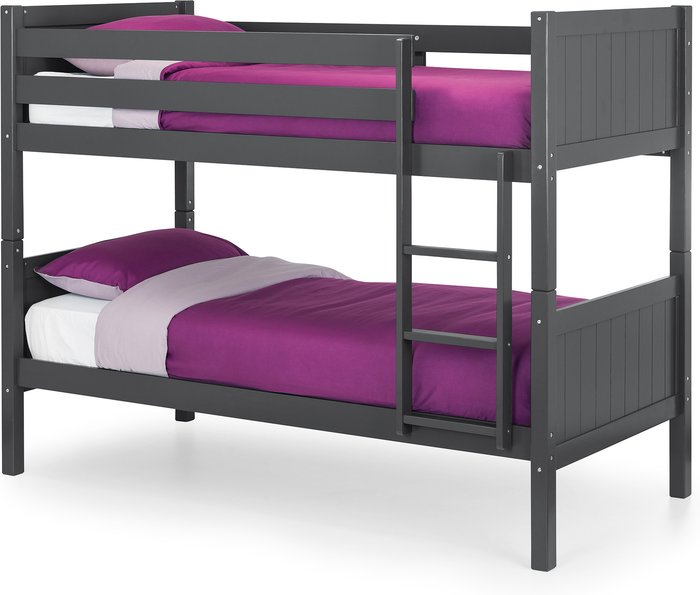 The Range | Julian Bowen Bella Bunk Bed - Anthracite Julian Bowen Bella Bunk Bed - Anthracite