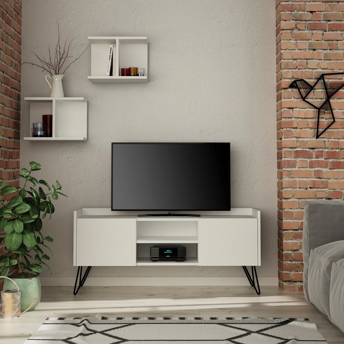 The Range | Decortie Klappe Modern TV Stand Multimedia Centre TV Unit - White Decortie Klappe Modern TV Stand Multimedia Centre TV Unit - White