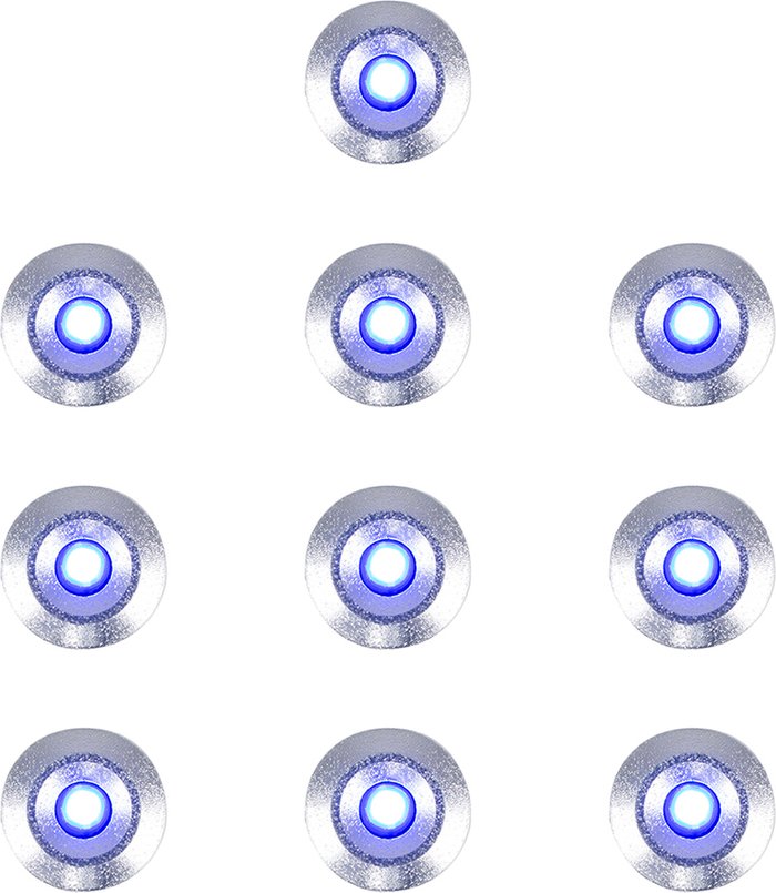 The Range | ValueLights 10 Pack Silver Outdoor Decking Light - Silver ValueLights 10 Pack Silver Outdoor Decking Light - Silver