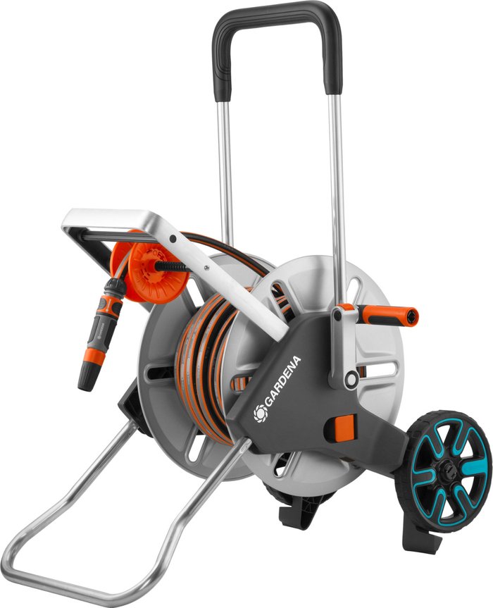 The Range | Gardena Gardena Metal CleverRoll M Easy Hose Trolley Set 1/2 Gardena Gardena Metal CleverRoll M Easy Hose Trolley Set 1/2