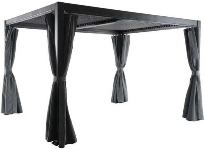 The Range | Creador Creador Aluminium 3 x 3.6m Slat Roof Gazebo - Anthracite Creador Creador Aluminium 3 x 3.6m Slat Roof Gazebo - Anthracite