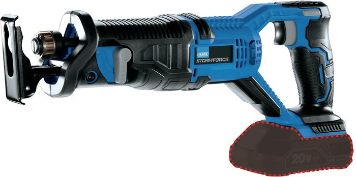 The Range | Draper Draper Storm Force 20V Reciprocating Saw - Bare - Blue Draper Draper Storm Force 20V Reciprocating Saw - Bare - Blue