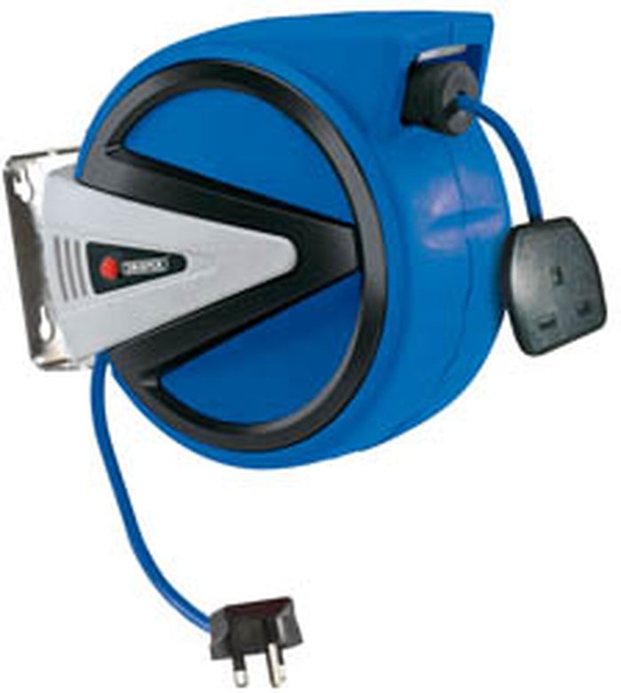 The Range | Draper Draper Retractable Extension Lead Cable Reel 10m Draper Draper Retractable Extension Lead Cable Reel 10m