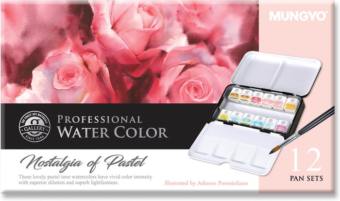 The Range | Mungyo Professional Watercolour Pan Set - Pastel Mungyo Professional Watercolour Pan Set - Pastel