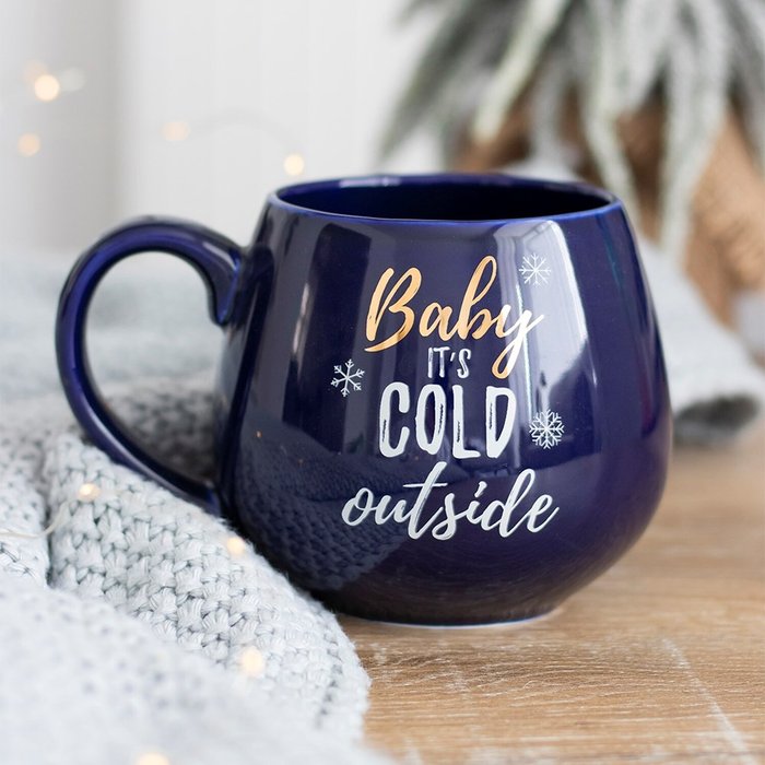 The Range | Gloriously Good Baby It's Cold Outside Ceramic Mug - Blue Gloriously Good Baby It's Cold Outside Ceramic Mug - Blue