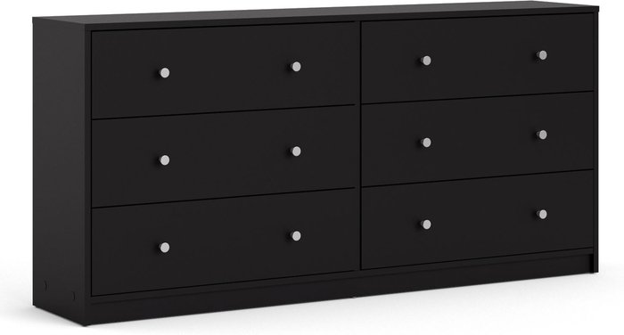 The Range | Furniture To Go May Chest of Six Drawers - Black Furniture To Go May Chest of Six Drawers - Black