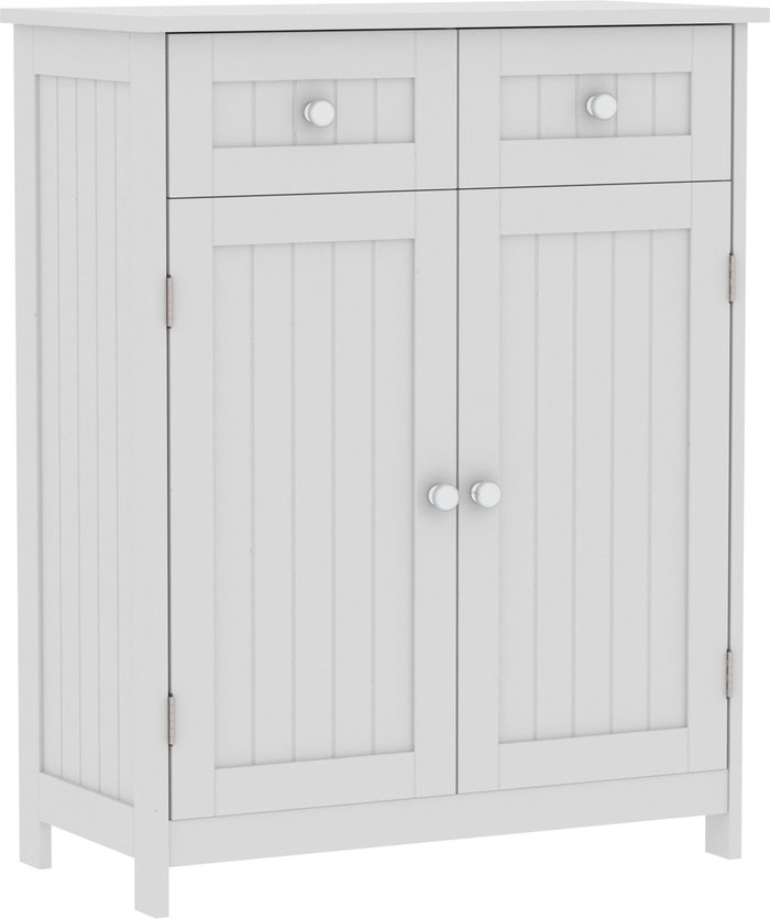 The Range | Priano 2 Drawer 2 Door Freestanding Cabinet - White Priano 2 Drawer 2 Door Freestanding Cabinet - White