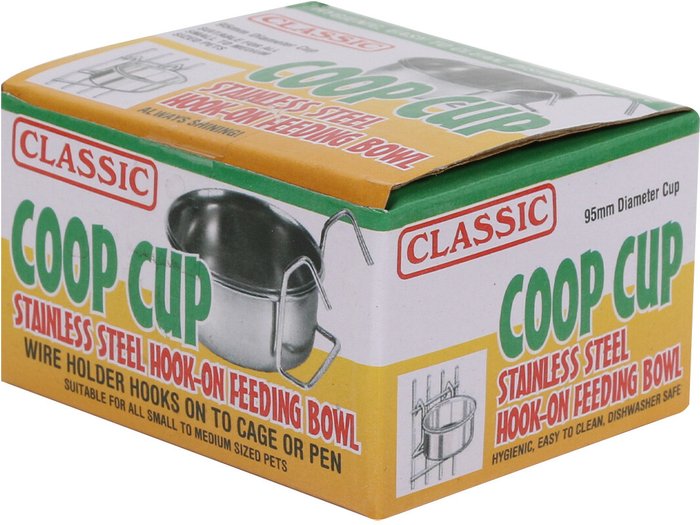 The Range | Classic Stainless Steel Hook On Coop Cup - 100mm Classic Stainless Steel Hook On Coop Cup - 100mm