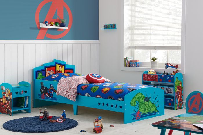 The Range | Marvel Marvel Avengers Single Bed Blue Marvel Marvel Avengers Single Bed Blue