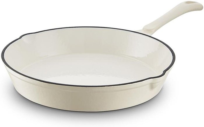 The Range | Barbary & Oak Barbary & Oak 26Cm Cast Iron Round Fry Pan - Cream Barbary & Oak Barbary & Oak 26Cm Cast Iron Round Fry Pan - Cream