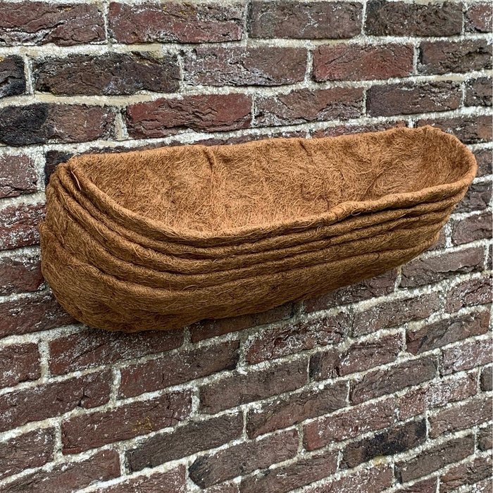 The Range | Selections Extra Deep Coco Wall Trough Planter Liners (60cm) - Brown / 5 Selections Extra Deep Coco Wall Trough Planter Liners (60cm) - Brown / 5
