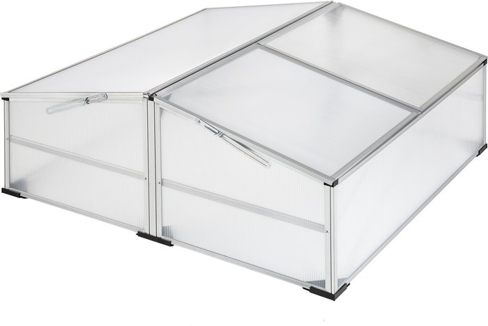 The Range | TECTAKE Tectake Garden Cold Frame In Aluminum With Lockable Roof White TECTAKE Tectake Garden Cold Frame In Aluminum With Lockable Roof White