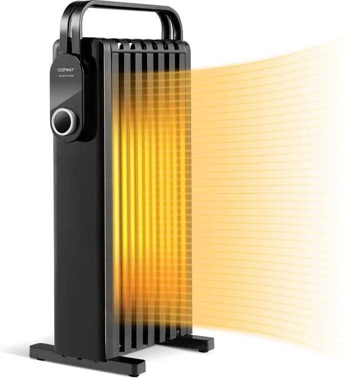 The Range | COSTWAY Costway 1500W Electric Space Heater-Black - Black COSTWAY Costway 1500W Electric Space Heater-Black - Black